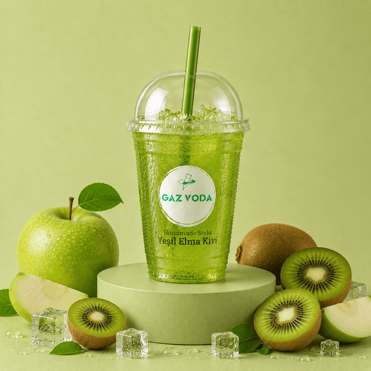 Green Apple Kiwi Gazvoda